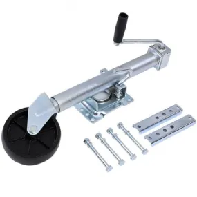 1000 lbs Swing Away Trailer Jack with Swivel Wheel