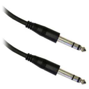 1/4 inch Stereo Audio Patch Cable, 1/4 Male, 50 foot