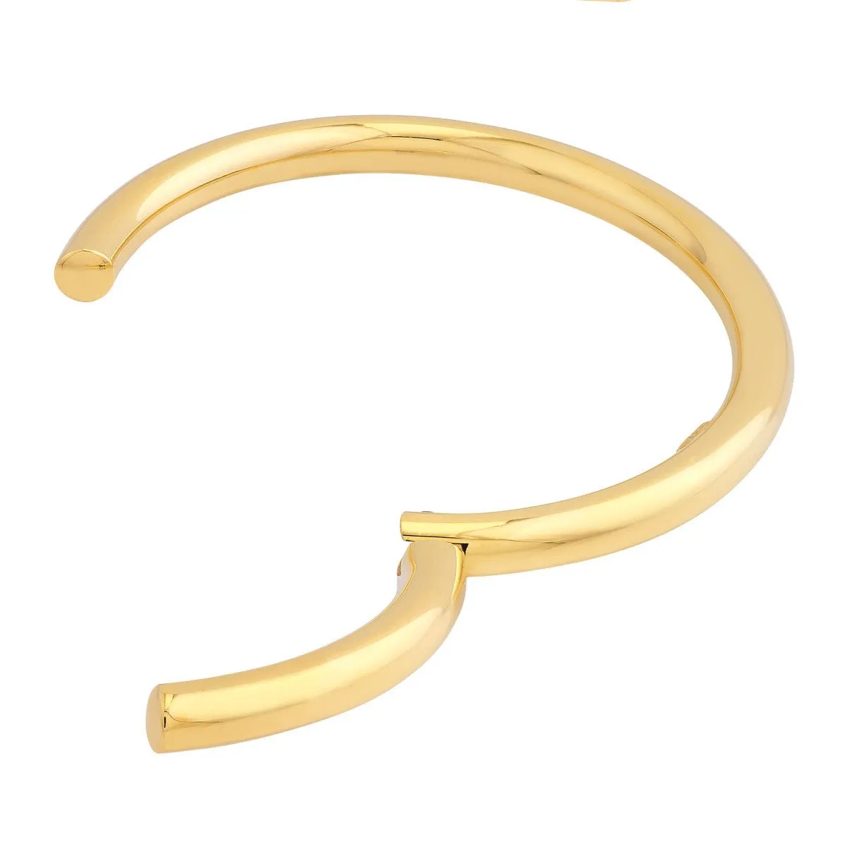 14K Gold Open Polished 5.00mm Bangle