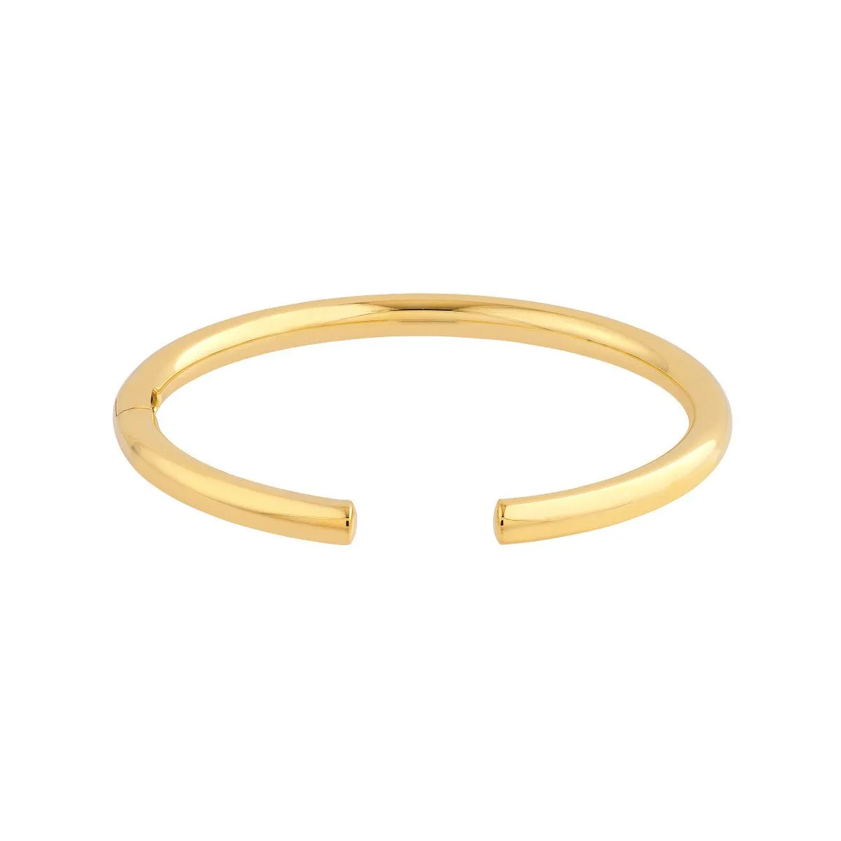 14K Gold Open Polished 5.00mm Bangle