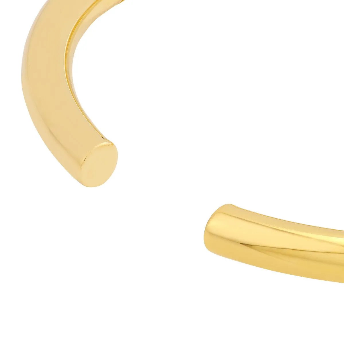 14K Gold Open Polished 5.00mm Bangle