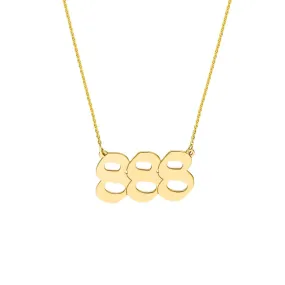 14K Yellow Gold Numerology Angelical No 888 - Balance