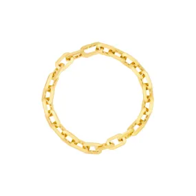 14K Yellow Gold Octagon Long Link Fancy Bracelet