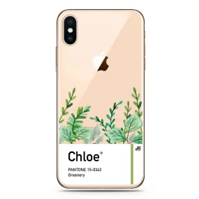 #15-0343 Greenery I iPhone XS Ultra Clear Case