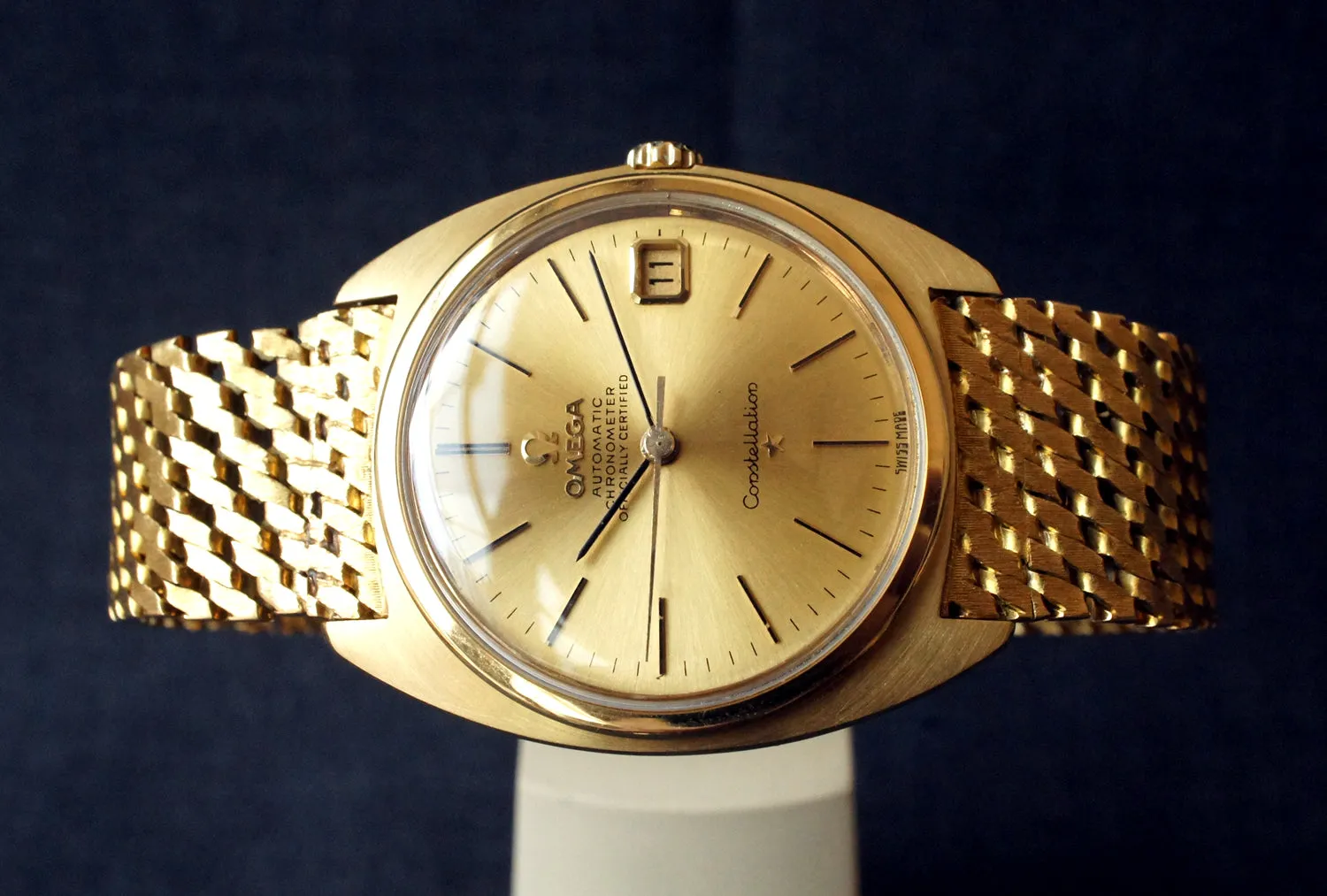 1966 OMEGA SOLID 18K YELLOW GOLD CONSTELLATION REF.168017