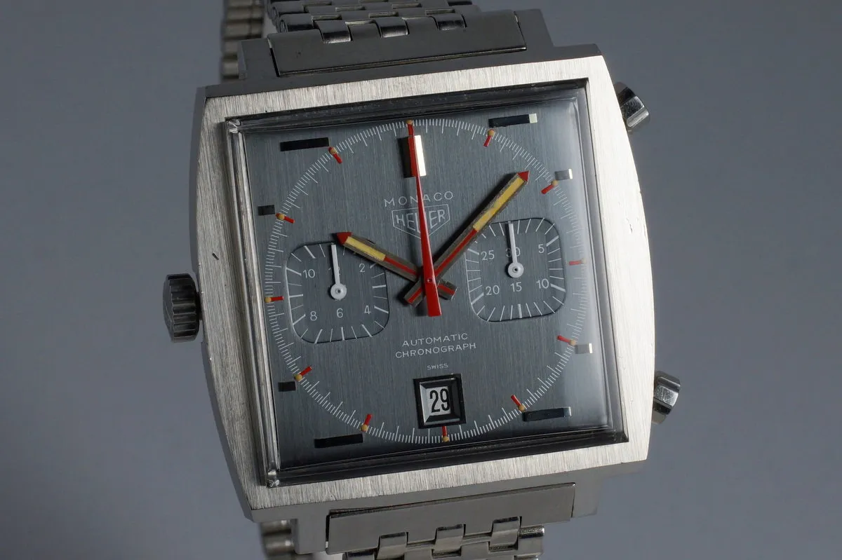 1972 Heuer Monaco 1133 Gray Dial Automatic