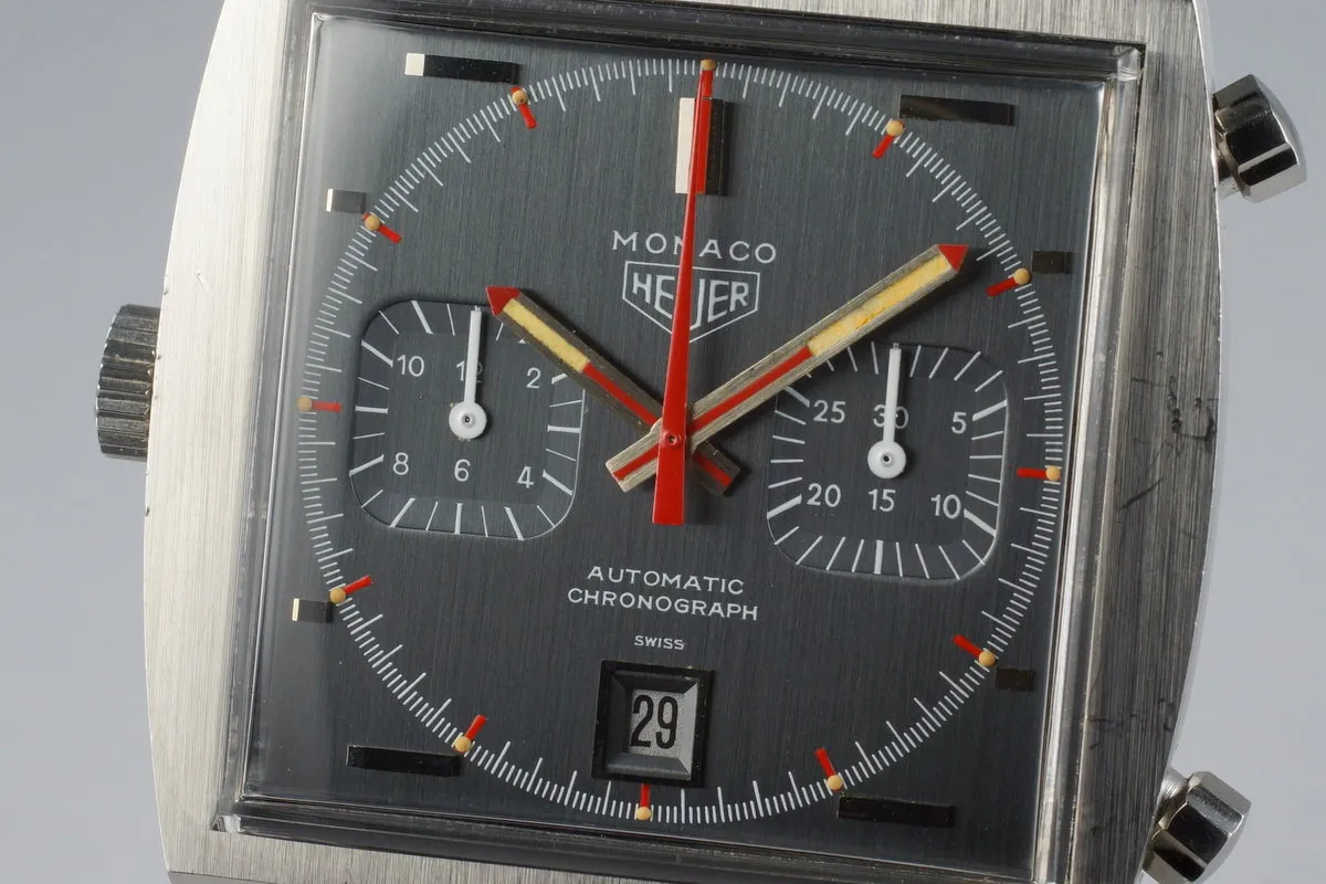 1972 Heuer Monaco 1133 Gray Dial Automatic