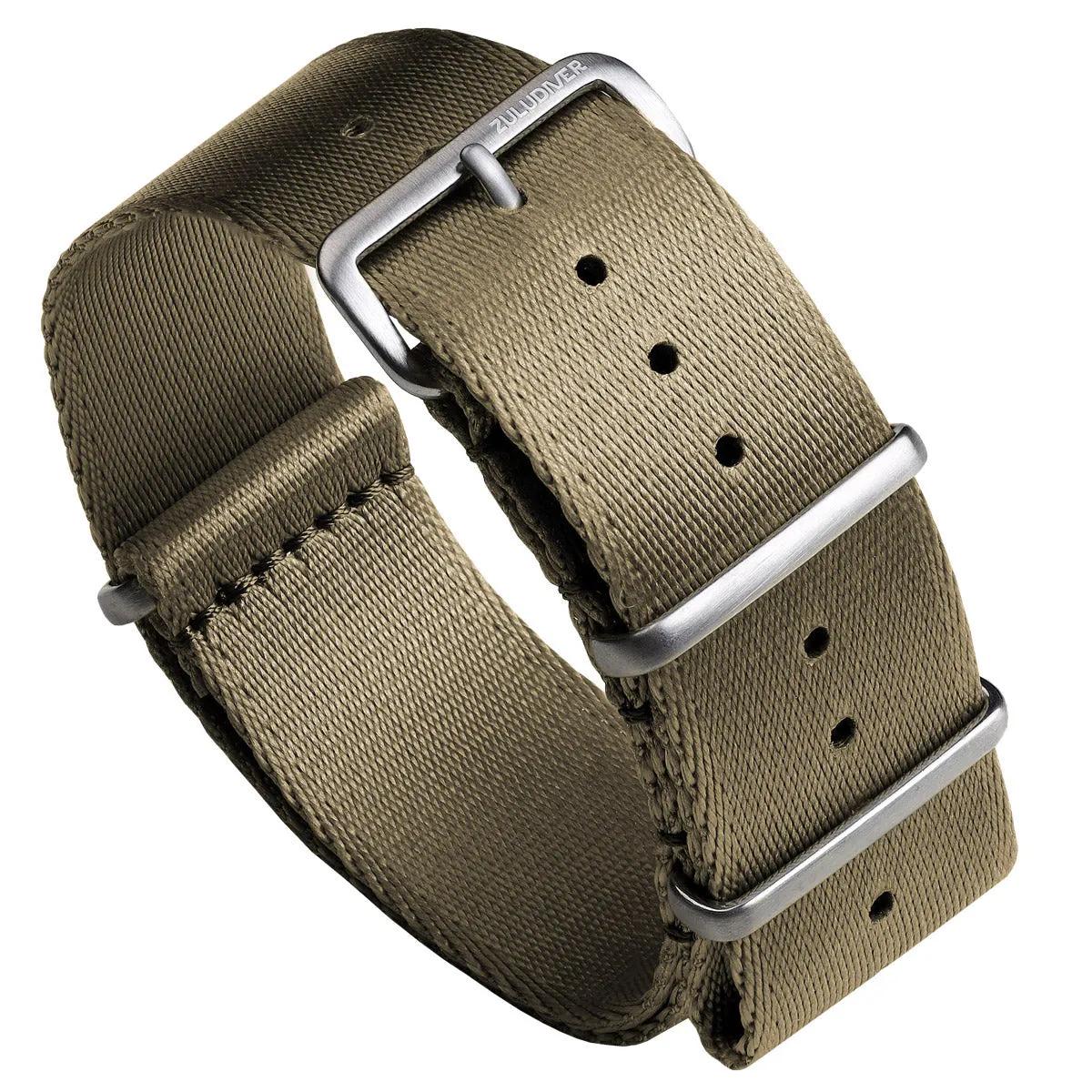 1973 British Military Watch Strap: ARMOURED - Desert Sand, Satin