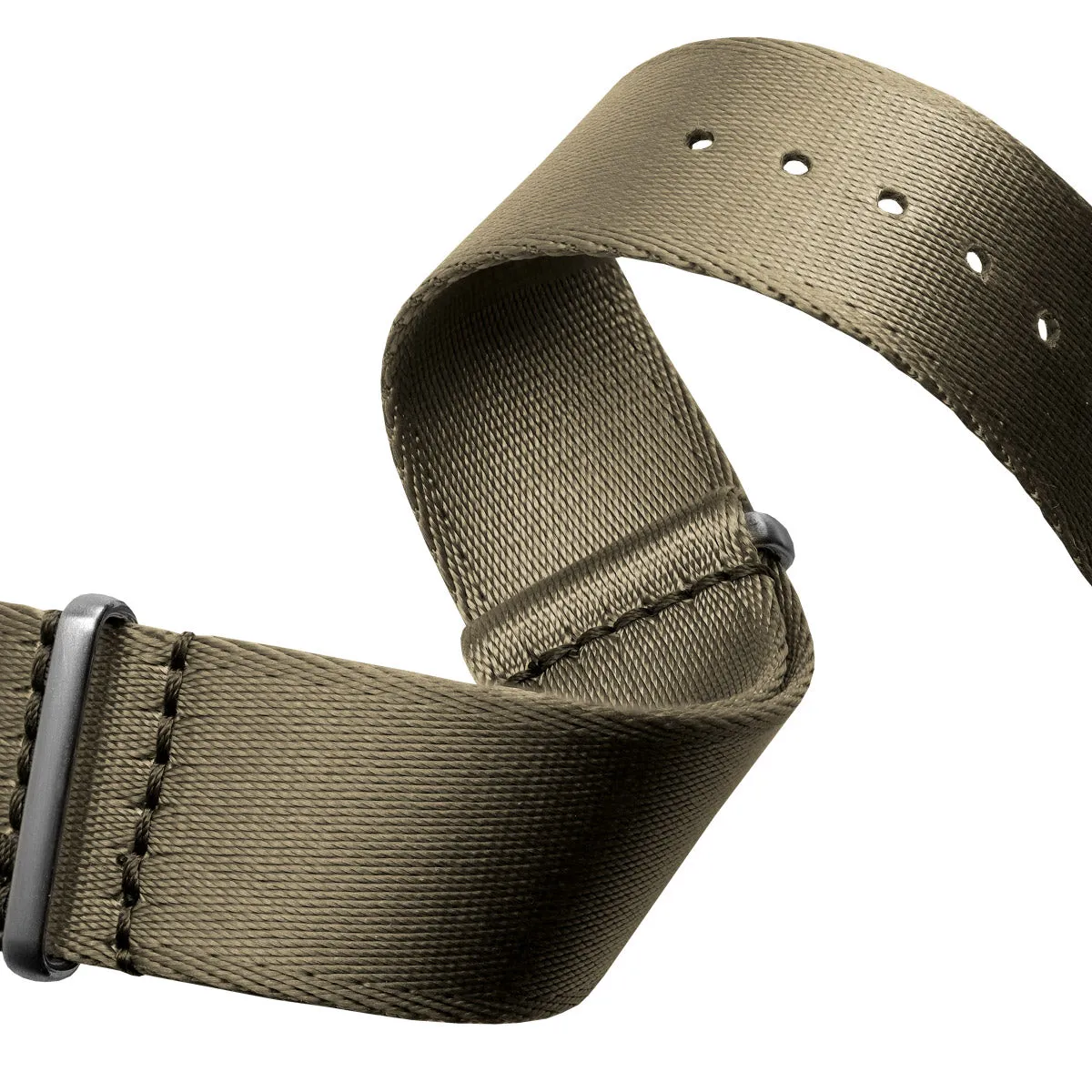 1973 British Military Watch Strap: ARMOURED - Desert Sand, Satin