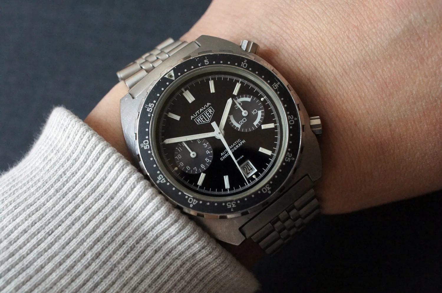 1984 HEUER AUTAVIA AUTOMATIC CHRONOGRAPH 11063V