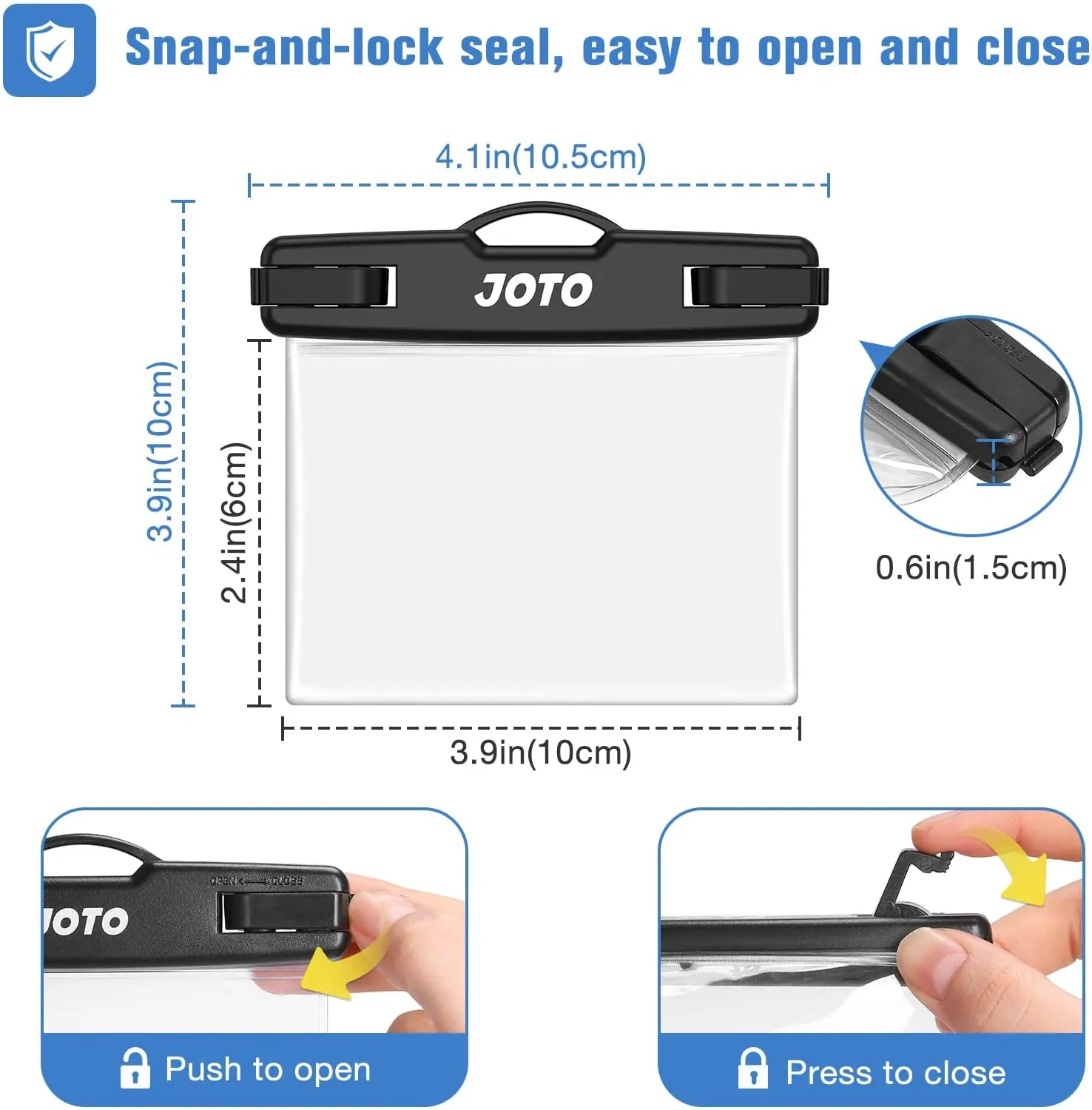 (2 Pack) Waterproof Car Key FOB Case with Lanyard | JOTO