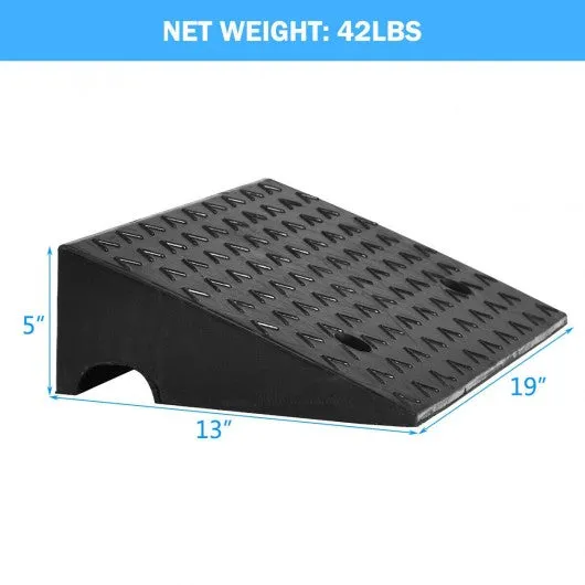 2 PCS 5" Rubber Car Curb Ramps