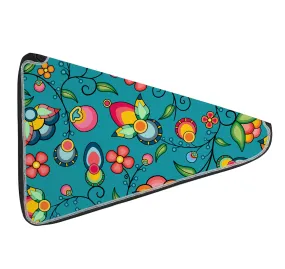 27 Inch Fan Case - Floral Bounty Teal