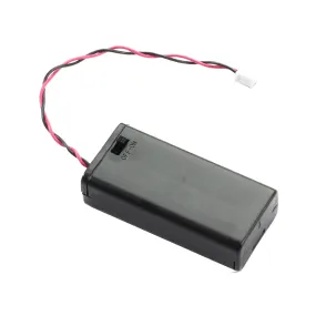 2x AA Covered Battery Holder with Switch and Connector