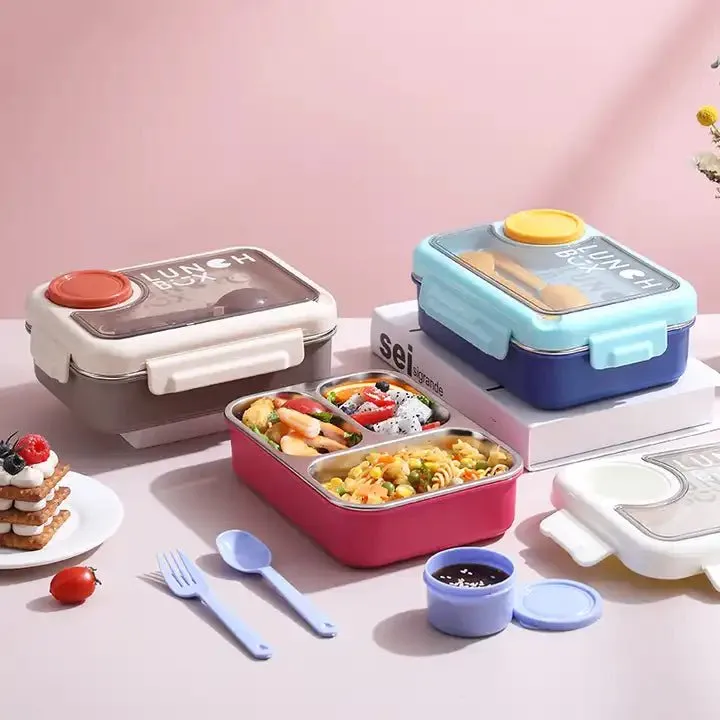 3 Compartment Sustainable Eco-Friendly Lunch Box