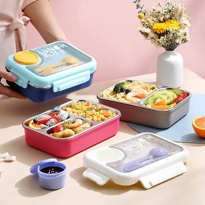 3 Compartment Sustainable Eco-Friendly Lunch Box