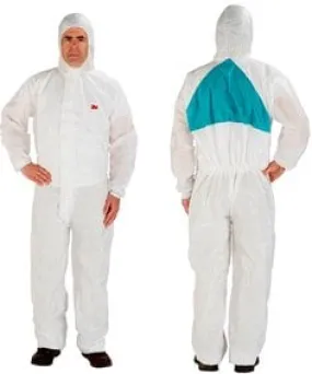 3M™ Disposable Protective Coverall 4520-4XL, White/Green, Type 5/6, 20
EA/Case