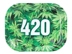 420 Green Metal Tray