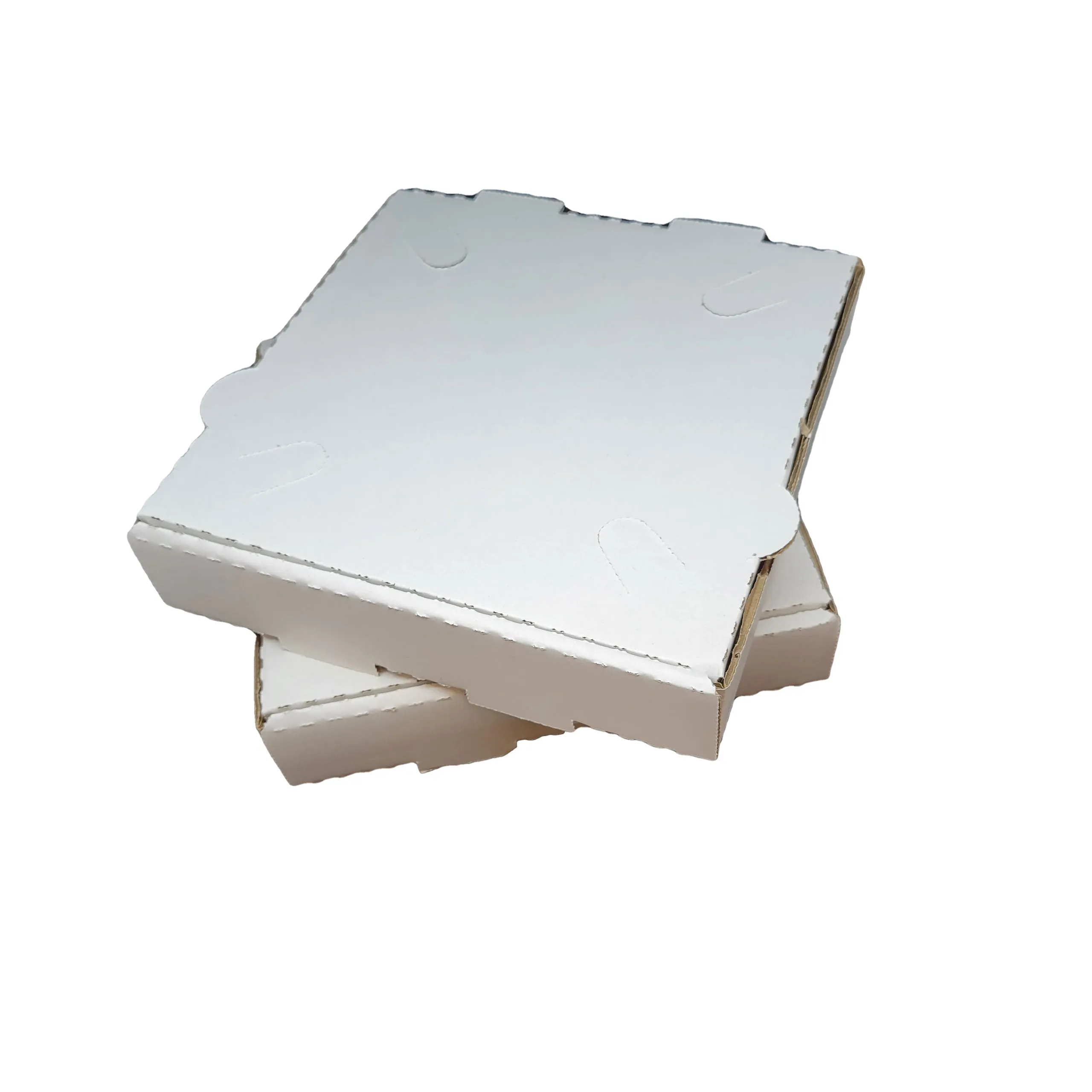 50 Pack Corrugated Pizza Box  - White Cardboard