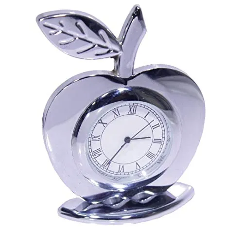 Aadya Crafts Table Top Apple Silver Big Watch