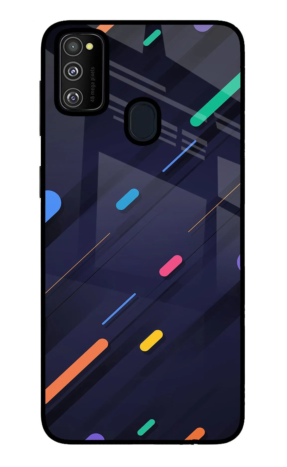 Abstract Design Samsung M30s Back Cover