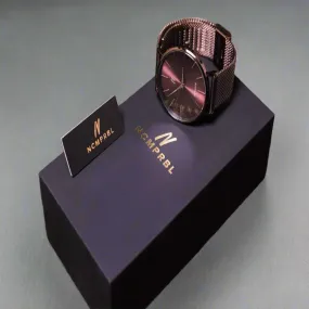 Advance Cocoa 36MM Unisex Watch In Brown/ Rose Gold