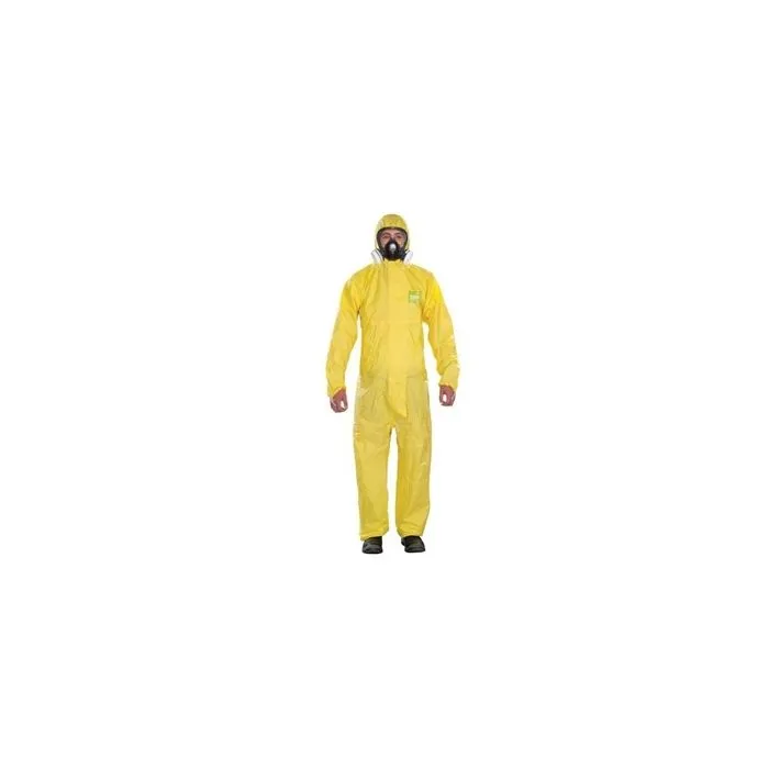 Ansell Alphatec 682300PLUS Coverall, Hooded, Taped, Large, Case of 25