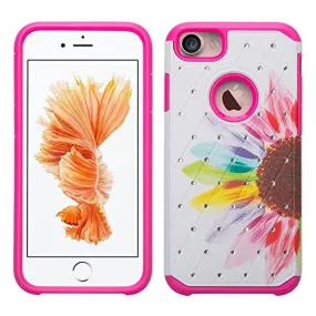 Apple iPhone 6s Case / 6 Case | Slim Hybrid Dual Layer Diamond Case for Iphone 6S/6 - Vivid Sunflower