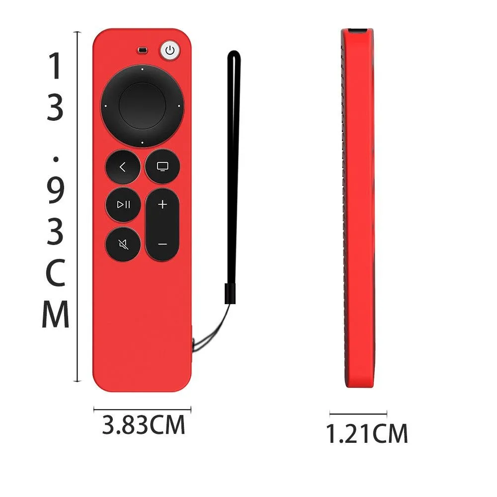 Apple TV 4K (2021) Y31 silicone remote controller cover - Red