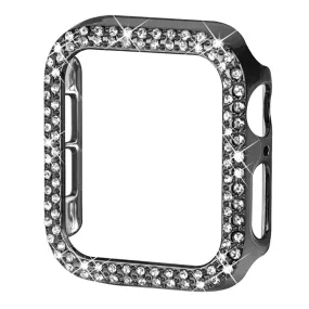 Apple Watch (41mm) rhinestone décor protective cover - Grey