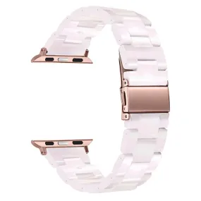 Apple Watch (45mm) 3 bead resin watch strap - Pink