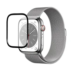 Apple Watch 9/8/7 (45mm) PMMA Plastik Skærmbeskyttelse - Sort Kant