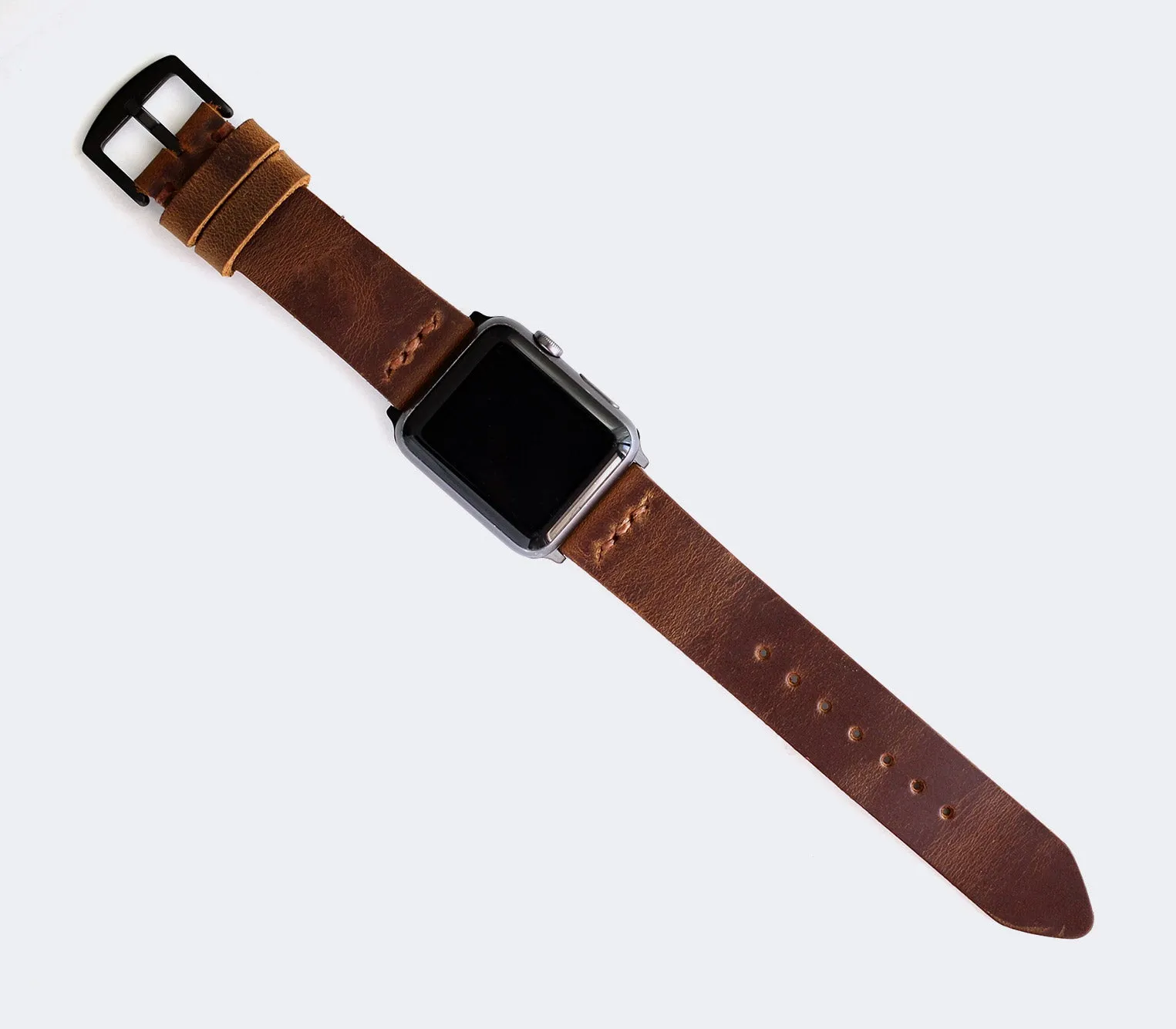 Apple Watch Leather Band - Antique Brown