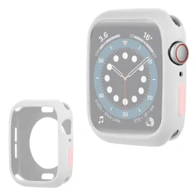 Apple Watch Series 6 / 5 40mm candy color silicone frame - White / Pink