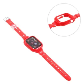 Apple Watch Series 6 / 5 40mm woven watch band frame build - Red