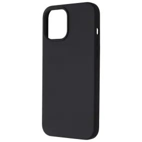 AQA Rigid Silicone Case for Apple iPhone 12 Pro Max - Matte Black