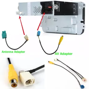 Audio Antenna adapter AV Cable For Original CarPlay RCD330 Plus Radio 6RD035187B