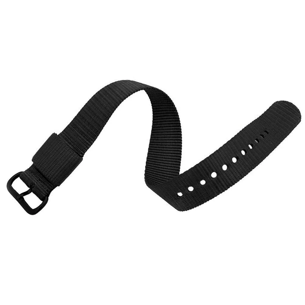 Ballistic Nylon Strap, Black, 16mm