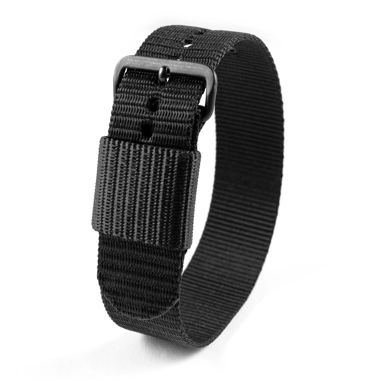 Ballistic Nylon Strap, Black, 20mm