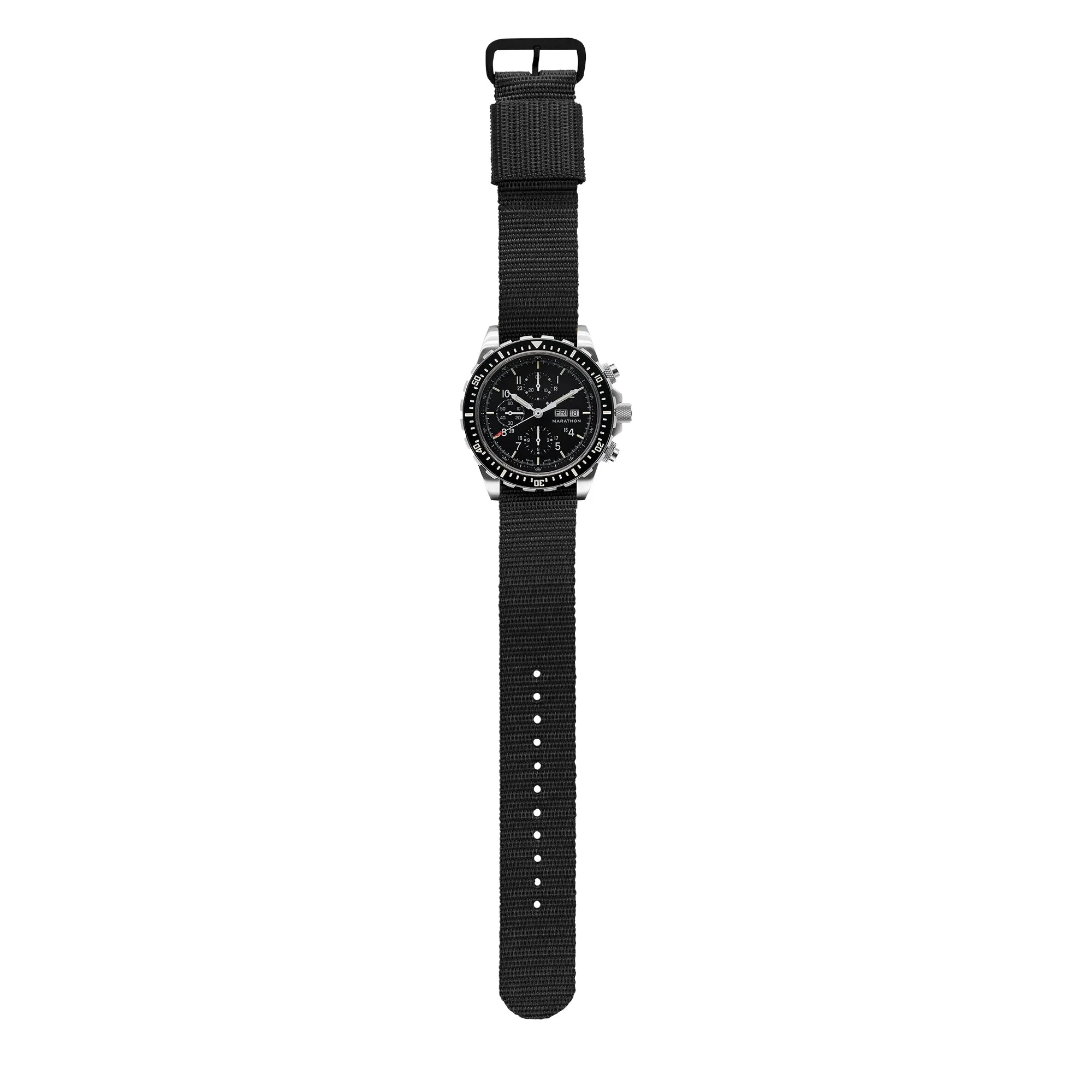 Ballistic Nylon Strap, Black, 22mm