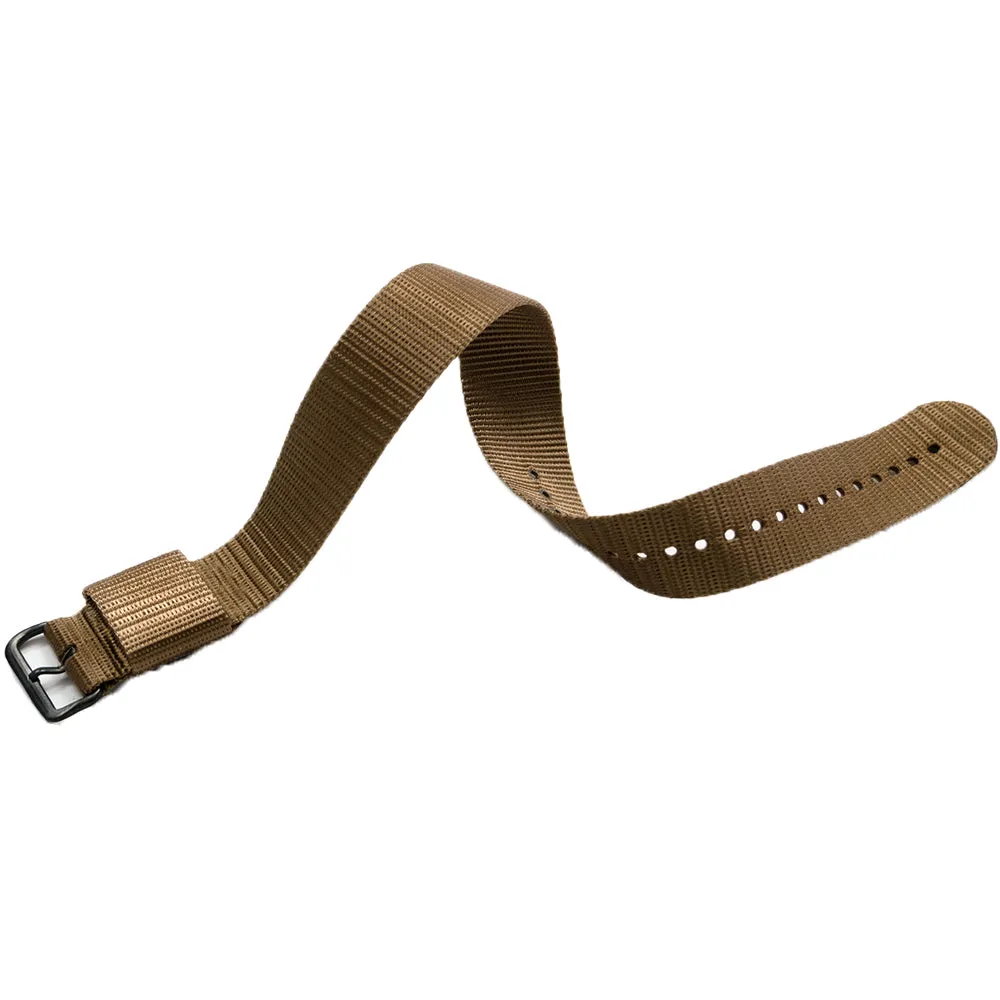 Ballistic Nylon Strap, Desert Tan, 16mm