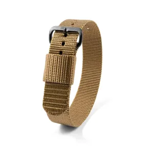 Ballistic Nylon Strap, Desert Tan, 16mm