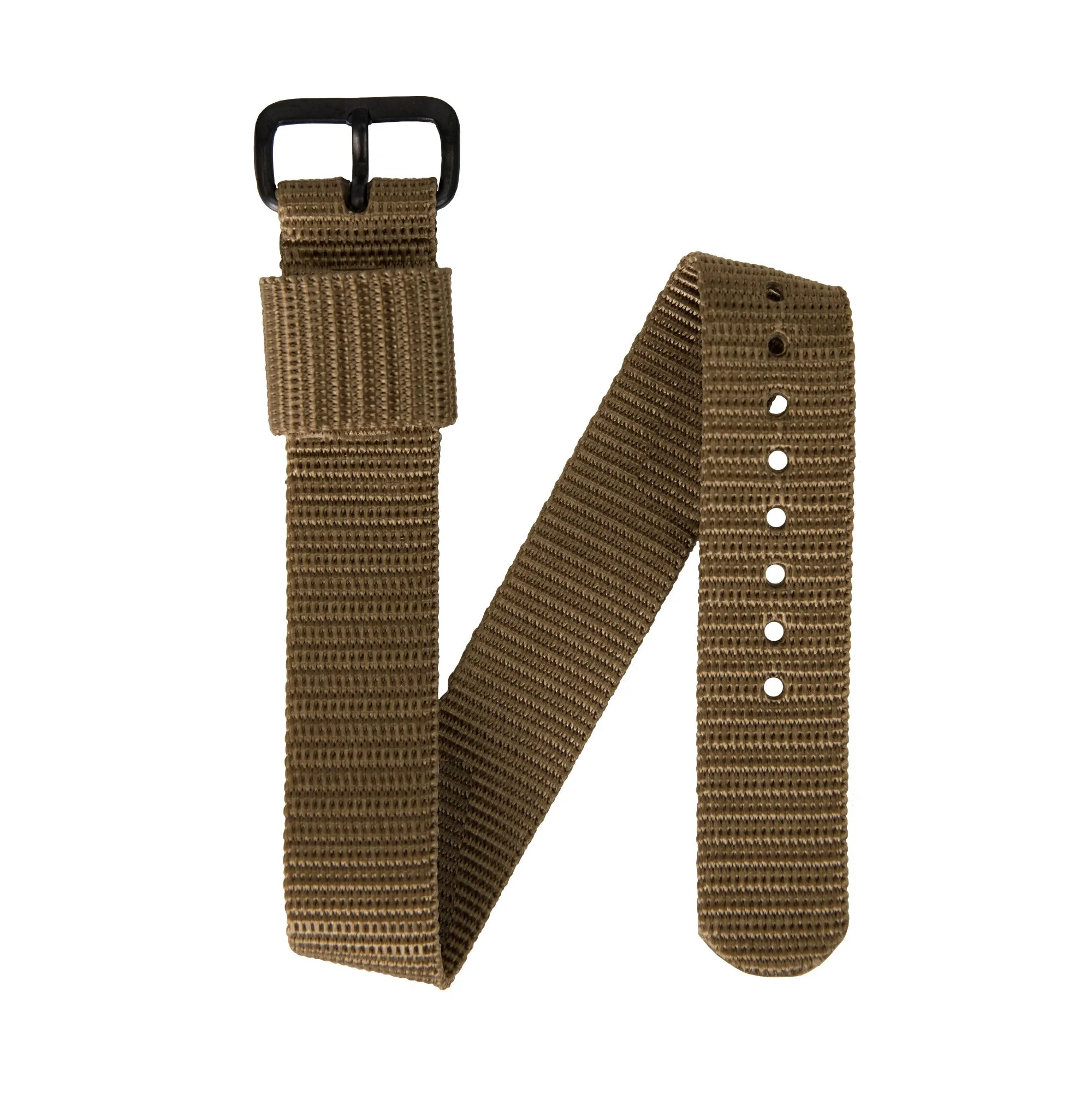 Ballistic Nylon Strap, Desert Tan, 16mm