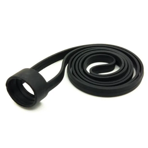 Black Silicone Lanyard (MD)