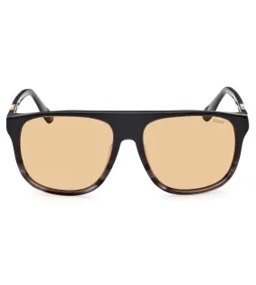 BMW Men Brown Square Sunglasses