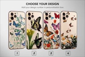 Butterfly Phone Case Clear Cover Aesthetic Spring