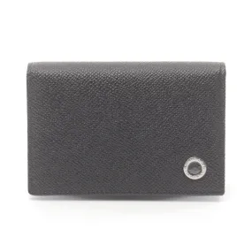 Bvlgari Leather Card Case Black 30400BLK