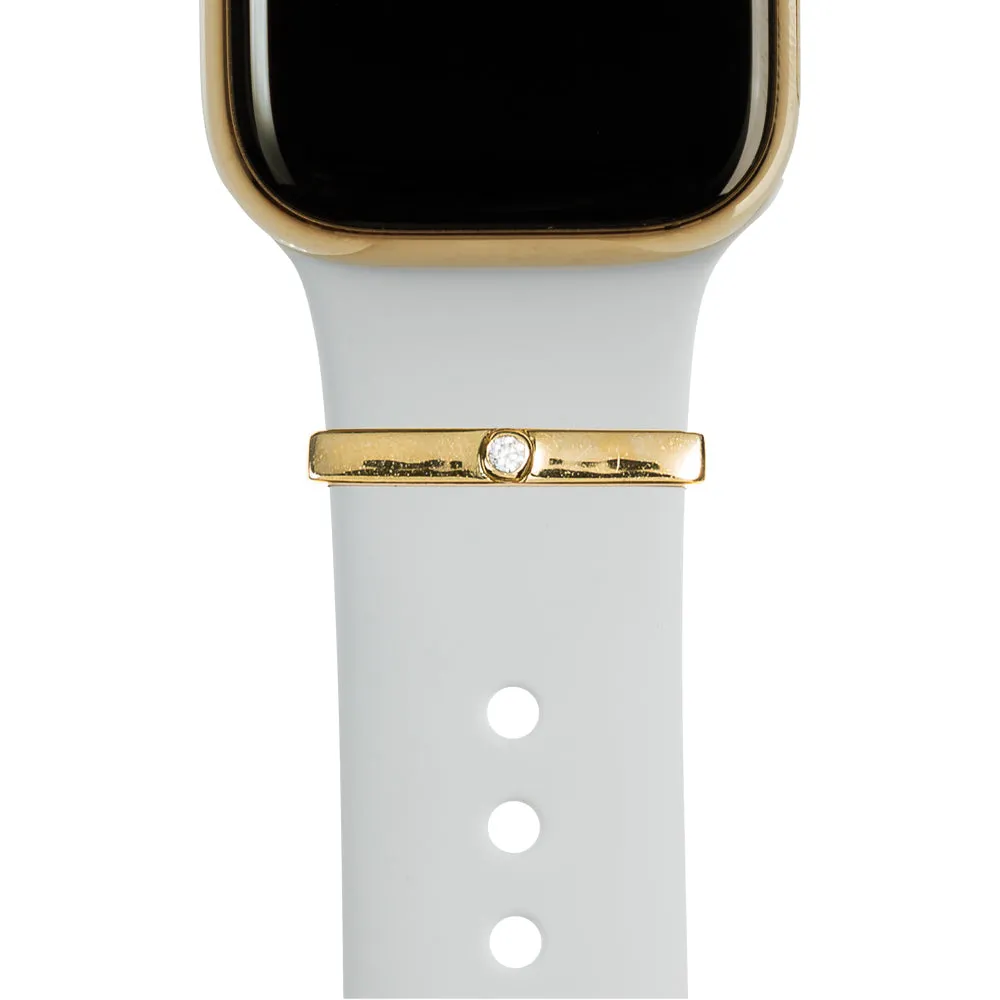 BYOB™ - gold stacking rings • Apple Watch & Fitbit band accessory