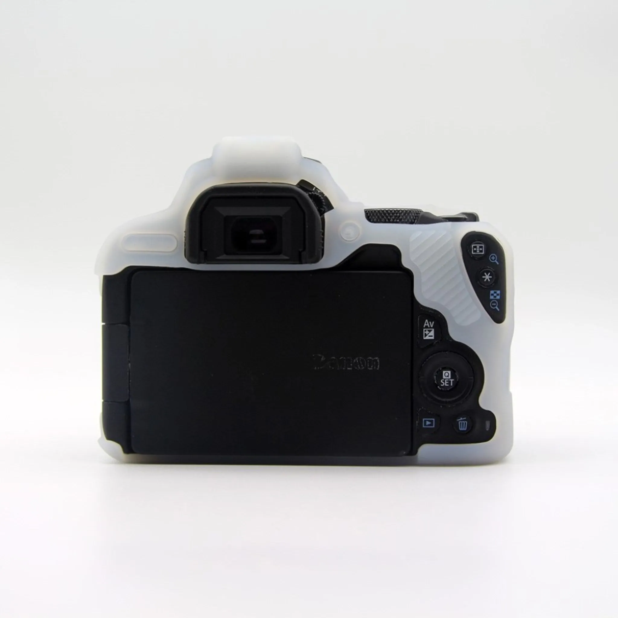 Canon EOS 200D soft silicone protective case - White