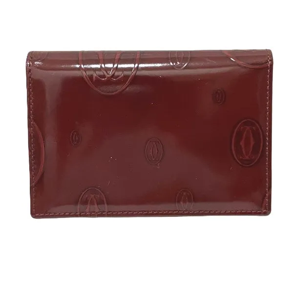 Cartier Enamel Leather Happy Birthday Card Case